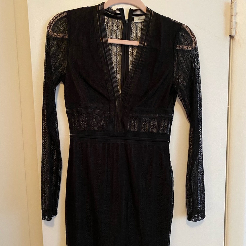 Black mini dress